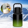 thumbnail image 4 of Sulated Gallon Jug With Handle Stainless Steel Large Double Vacuum Water Bottle For Hot Cold Drinks Wide Mouth Sweat Proof Great For Travel Camping Stainless, 4 of 6