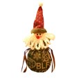 thumbnail image 2 of Oleegame 1PC Christmas Drawstring Bag 3D Design Fabric Gift Bags For Favors And Decorations Super Cute Snowman, 2 of 9