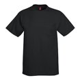 thumbnail image 1 of Hanes 5590 Adult Tagless Tee With Pocket, Black - Large, 1 of 1