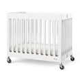 thumbnail image 1 of Foundations Boutique Compact Folding Mini Crib, White, 1 of 5