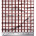 thumbnail image 3 of Soimoi Brown Rayon Fabric Window Pane Check Print Fabric by the Yard 42 Inch Wide, 3 of 3