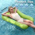thumbnail image 3 of Kidsjoy Inflatable Pool Float Adults,Stamp Shaped Floating Pool Lounge,Max 300lbs Load,Thickened PVC Pool Raft,Ergonomic Inflatable Tanning Mat,for Adults Vacation Fun and Rest, 3 of 9
