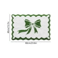 thumbnail image 3 of Flocked Velvet Bath Mat with Bow Design | Soft Plush Absorbent Shower Rug for Bathtub | Non-Slip Latex Backing Quick Dry Floor Mat for Bathroom | Washable Microfiber Runner for Sink, Tub, Doorway, 3 of 6