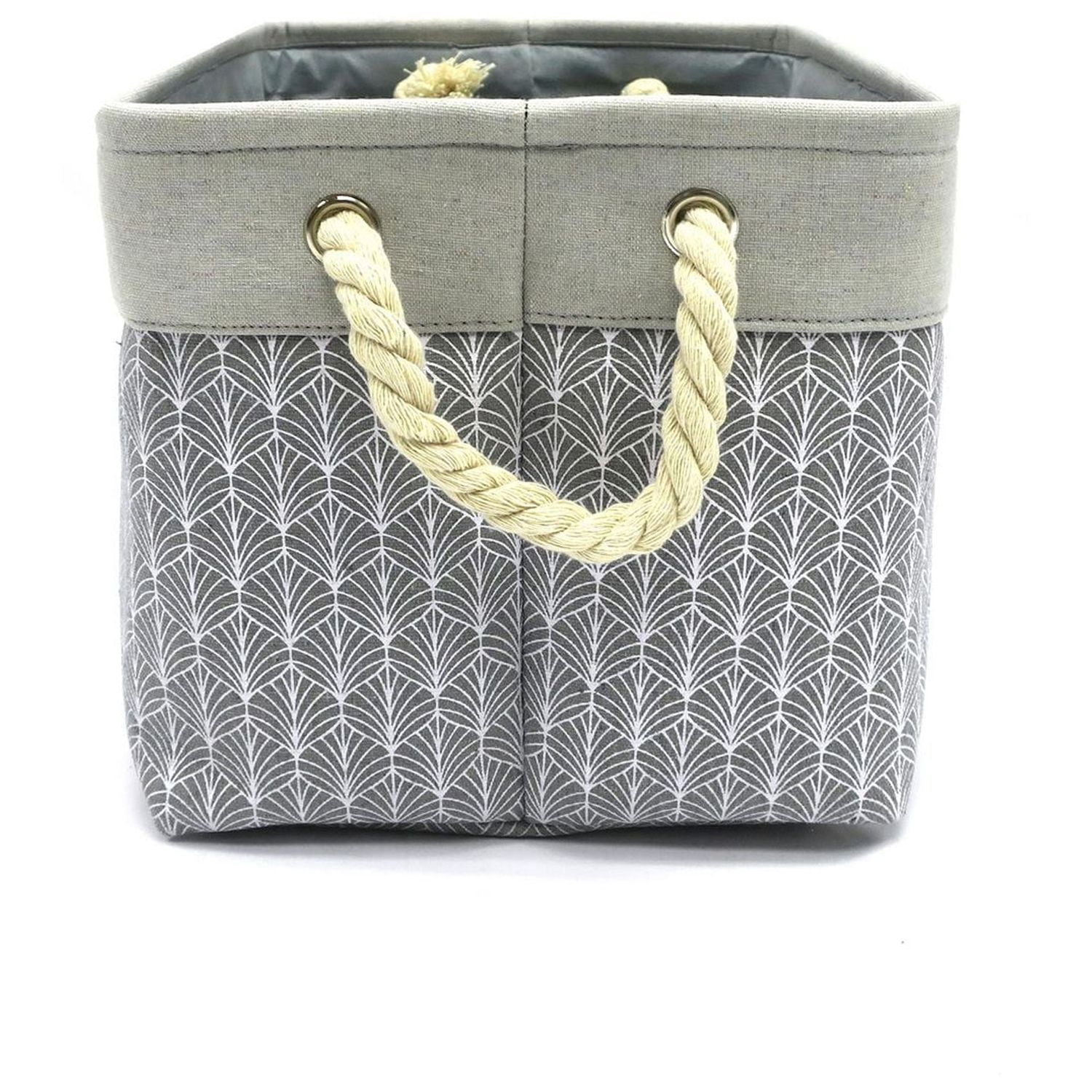 Hometrends Printed Fabric Basket Small