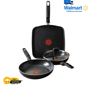 T-Fal Grill essentiel/Combo à frypan - Ensemble de 4 (Noir)