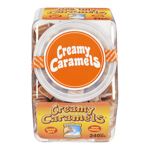 REGAL Creamy Caramels, Gourmet Buttery Soft Candy, Individually Wrapped Bulk 1.6kg (3.52 lbs) Bag, Perfect for Baking, Gifting, and Office Candy Dishes