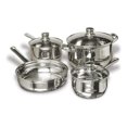 thumbnail image 1 of Gibson 7 Piece Carbon Steel Nonstick Pots and Pans Cookware Set, Stainless Steel, 1 of 4