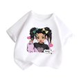 thumbnail image 3 of MEZZALL T-Shirts Graphiques Mignons pour Filles, Col Rond, Manches Courtes, T-Shirt d'Été Décontracté, Joli Bébé, Tout-Petit, Usage Quotidien, 3 of 5