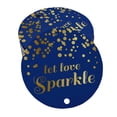 thumbnail image 1 of Inkdotpot Real Gold Foil Let Love Sparkle Wedding Tags Favor Hang Paper Tags 100 Pieces, 1 of 1