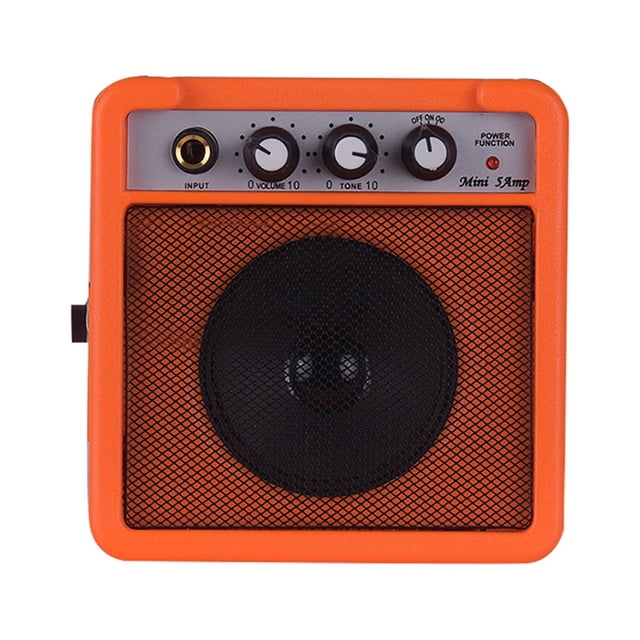Muslady 5W Mini Guitar Amplifier Amp Speaker with 3.5mm & 6.35mm Inputs 1/4 Inch Output
