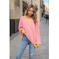 thumbnail image 2 of T-shirts à Manches Longues pour Femmes Rose P, 2 of 8