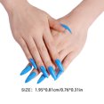 thumbnail image 5 of 1 Set False Nails Wear-resistant Fashionable Classic Trend Different Colors Exquisite Appearance Distinctive Fake Accessories SM17-1977 Blue, 5 of 5