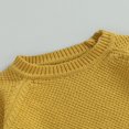 thumbnail image 4 of Baby Girl Boy Knit Pullover Sweater Fall Winter Warm Sweatshirt Tops with Pocket, 4 of 6