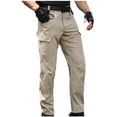 thumbnail image 1 of Men's Cargo Tactical Pants Stretch Waistband Water Resistant Ripstop Quick Dry Hiking Pants with Multi Pockets, 1 of 9