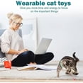 thumbnail image 2 of Laser Cat Collar, Automatic Cat Laser Collar with Red Light, Upgraded Smart Interactive Hands for Bored Indoor Kitten, Adjust Angle USB Rechargeable Electric Pointer, Gifts for Ailurophile(Pink), 2 of 9