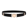 thumbnail image 2 of Children Stretch Belts Girls Multicolor Adjustable Elastic Waist Belts with Heart Shape Buckle for Uniform Dress Pants, 2 of 8