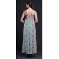 thumbnail image 4 of Bimba Robe Longue Maxi de Soirée pour Femmes en Rayonne à Imprimé Floral, Dos Nu, Bretelles Spaghetti - XX-Grand, 4 of 5
