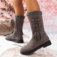 thumbnail image 4 of Styesk Bottes pour Femmes Bottines Hautes pour Femmes Talon Épais Bout Rond Bottines Bottes de Travail pour Femmes, 4 of 6