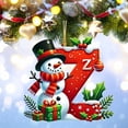 thumbnail image 4 of Bdday 26 Letters Christmas Tree Decoration Pendant Christmas Tree Ornaments Personalized DIY Christmas Ornaments Christmas Decoration Xmas Tree Hanging Decor Feature, 4 of 4