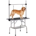 thumbnail image 1 of PawHut Table de Toilettage pour Chien Réglable avec 2 Élingues de Sécurité, Noir, 1 of 10