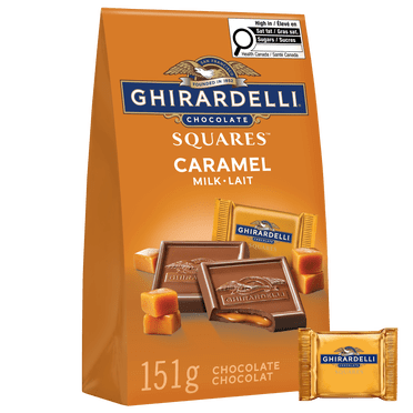 GHIRARDELLI Milk Chocolate Caramel Squares, 151-Gram Bag