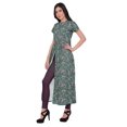 thumbnail image 2 of Moomaya Kurtis en Coton à Fente avant pour Femmes, Kurti Longue Imprimée, Robe, Haut Indien, 2 of 5