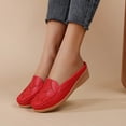 thumbnail image 3 of Dakaela Womens Mules Casual Slip on Loafers Round Toe Low Wedge Work Shoes Backless Walking Slides, 3 of 8