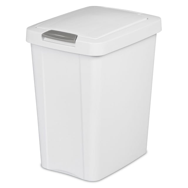 Sterilite Corbeille à déchets 28L TouchTop - Blanc
