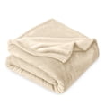 thumbnail image 1 of Bare Home Microplush Fleece Blanket - 300 GSM - Fuzzy Microfleece - Soft & Plush - Full/Queen, Oyster, 1 of 5