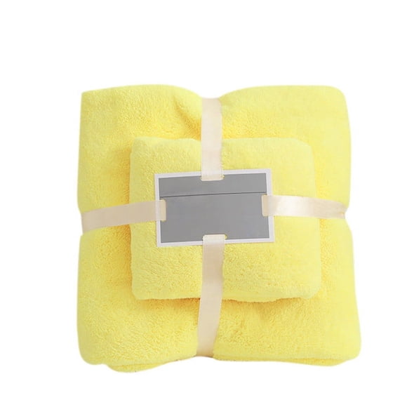 Towel Sets High Density Coral Fleece Soft Absorbent Two In One for Bathing and Drying