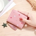 thumbnail image 4 of Cartoon PU Leather Cosmetic Pouch Wallet for Girls Kids Mini Card Holder, 4 of 5
