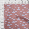 thumbnail image 1 of oneOone Polyester Lycra Fabric Raindrop & Clouds Nature Printed Fabric 1 Yard 56 Inch Wide, 1 of 1
