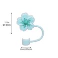 thumbnail image 3 of Bouchon de Paille en Gel de Silice Réutilisable pour Bouteilles d'Eau, Couvercle de Bouchon de Paille Mignon, Couvercle de Bouchon de Paille Anti-Éclaboussures, Couvercle de Bouchon de Paille Réutilisable, Couvercle de Paille pour Bouteille d'Eau, Diamètre 0,4 Po, 3 of 9