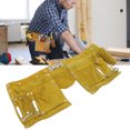 thumbnail image 1 of Leather Tool Belt, Portable Tool Belt Bag Large Capacity  for Woodworking, 1 of 8