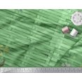 thumbnail image 3 of Soimoi Green Cotton Poplin Fabric Check,Leaves & Floral Print Fabric by The Yard 56 Inch Wide, 3 of 3