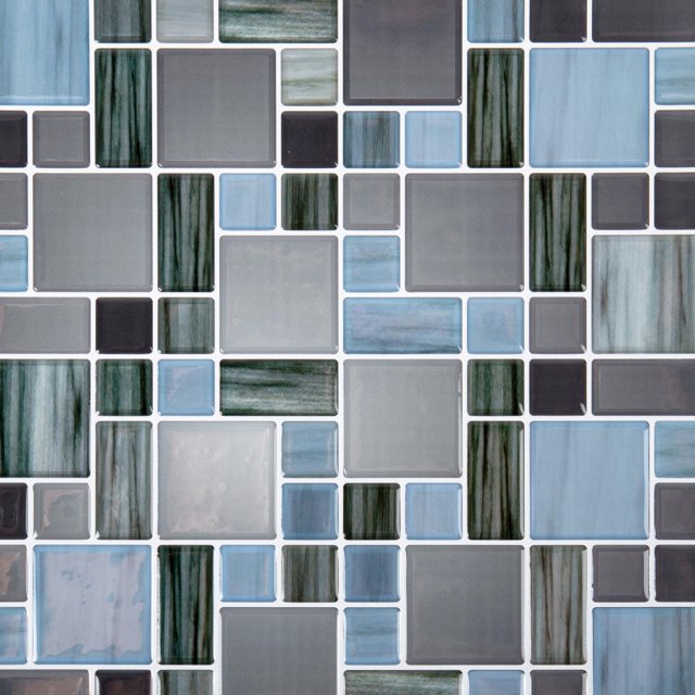 Truu Design Self-Adhesive Square Peel and Stick Backsplash Wall Tiles