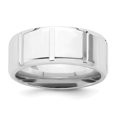thumbnail image 1 of 925 Sterling Silver 8mm Polished Fancy Size 12 Band Ring, 1 of 4
