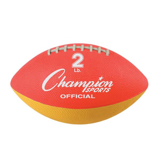 Champion Sports 2 lbs Official Size Football Trainer, Red & Yellow