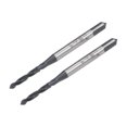 thumbnail image 1 of Unique Bargains M2 x 0.4 Spiral Flute Thread Tap, Metric Machine Threading Tap HSS Nitriding Coated, Round Shank with Square End, 2pcs, 1 of 7