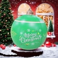 thumbnail image 5 of PEONAVET 24 Inch Giant Inflatable Christmas Ball Large Outdoor Blow Up Inflatables for Yards Lawns Porches Gardens Front Door Decorations(Green), 5 of 5
