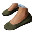 thumbnail image 1 of Dakaela Ballerines Chaussures Plates Femmes Habillées Bout Rond à Enfiler Ballerine Marche Mocassins à Petit Talon Compensé, 1 of 8