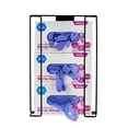 thumbnail image 3 of Alpine Industries Triple Box Wire Wall Mount Glove Dispenser, Black, 3 of 5