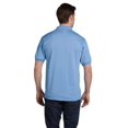 thumbnail image 2 of Hanes Cotton-Blend Men`s Jersey Polo, S, Light Blue, 2 of 3