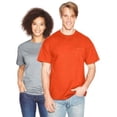 thumbnail image 3 of Hanes Beefy-T Men`s Pocket T-Shirt, M, Orange, 3 of 3