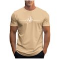 thumbnail image 1 of Plebaso T-shirt Graphique pour Hommes Été Manches Courtes T-Shirts Col Rond Chemises Décontractées Hauts de Plage Imprimés pour Hommes, 1 of 5