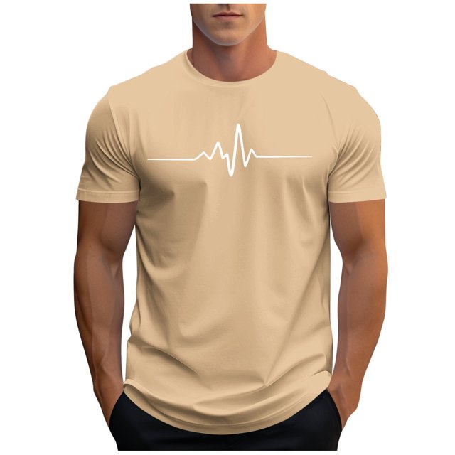 Plebaso T-shirt Graphique pour Hommes Été Manches Courtes T-Shirts Col Rond Chemises Décontractées Hauts de Plage Imprimés pour Hommes