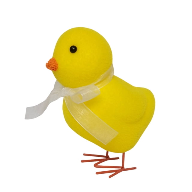 Easter Chicks With Decorative Bows Desktop Ornament For Home Yard Party Celebration
