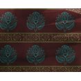 thumbnail image 4 of oneOone Georgette Viscose Fabric Leaves & Lotus Block Print Fabric By The Yard 42 Inch Wide, 4 of 4