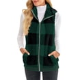 thumbnail image 3 of Innerwin Waistcoat Zip Up Ladies Fleece Vest Work Sleeveless Lightweight Sherpa Jacket Navy Blue 2XL, 3 of 6