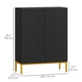 thumbnail image 3 of HOMCOM Armoire Moderne de Rangement pour Chaussures Armoire à Chaussures avec Portes à Fermeture en Douceur Noir, 3 of 10